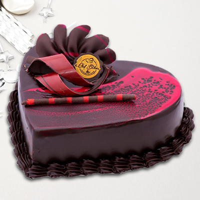 "Heart shape Choco Velvette Cake -1 kg  (Bangalore Exclusives) - Click here to View more details about this Product